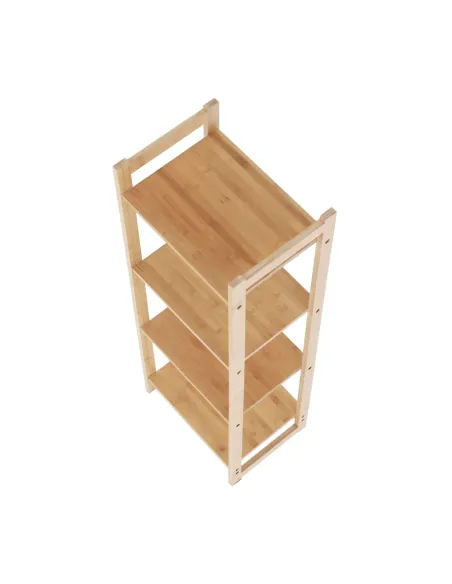 Poliță IMPEROR TYPE 2, living/dormitor/birou, 35x25x100.3 cm, bambus natural | MobilaOK