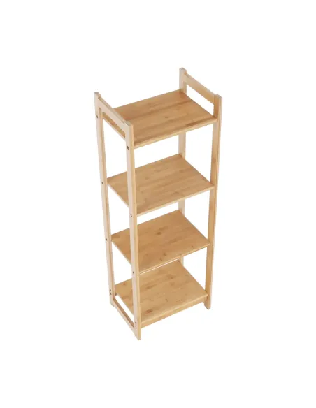 Poliță IMPEROR TYPE 2, living/dormitor/birou, 35x25x100.3 cm, bambus natural | MobilaOK