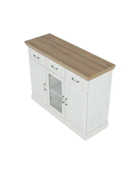 Comodă ROYAL K1S pentru living/dormitor, 127x98x46 cm, PAL melaminat | MobilaOK