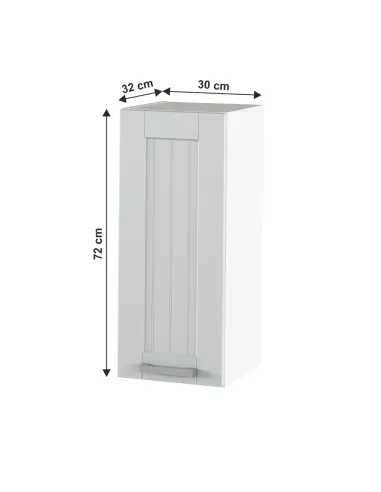 Dulap superior (corp suspendat) JULIA TYP 2, dormitor, 30x72x32 cm, PAL melaminat/MDF folie | MobilaOK