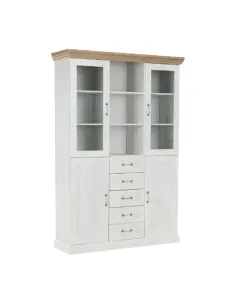 Vitrină ROYAL W2D pentru living/dormitor, 127x187x39 cm, PAL melaminat | MobilaOK