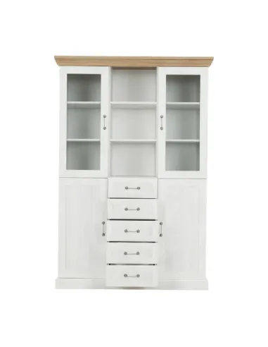 Vitrină ROYAL W2D pentru living/dormitor, 127x187x39 cm, PAL melaminat | MobilaOK