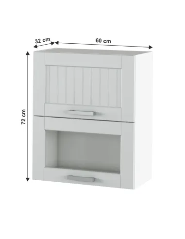 Dulap Superior, JULIA TYP 8, bucatarie/hol, 60x72x32 cm, PAL melaminat/MDF folie | MobilaOK