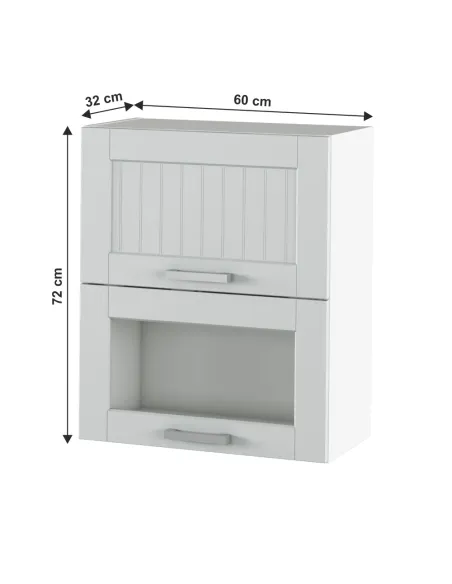 Dulap Superior, JULIA TYP 8, bucatarie/hol, 60x72x32 cm, PAL melaminat/MDF folie | MobilaOK
