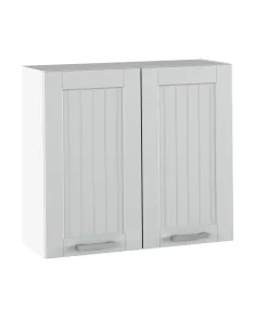 Dulap Superior JULIA, gri/alb, bucătărie/hol, 80x72x32 cm, PAL melaminat/MDF folie | MobilaOK