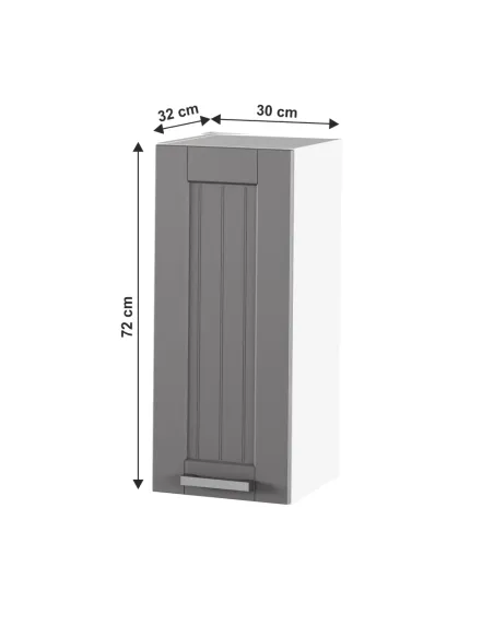 Dulap superior (corp suspendat) JULIA TYP 2, dormitor/hol, 30x72x32 cm, PAL melaminat/MDF folie | MobilaOK