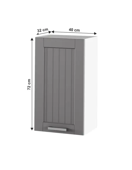 Dulap Superior (corp suspendat) JULIA TYP 4, dormitor/hol, 40x72x32 cm, PAL melaminat/MDF folie | MobilaOK