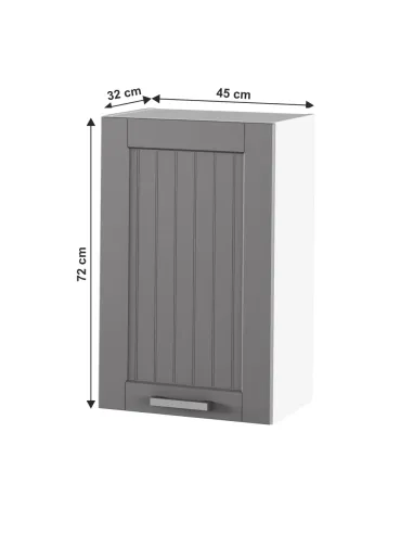 Dulap Superior (corp suspendat) JULIA TYP 5, hol/dormitor, 45x72x32 cm, PAL melaminat/MDF folie | MobilaOK