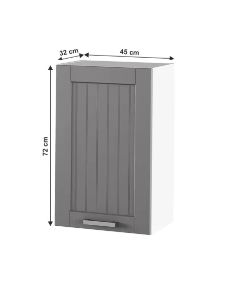 Dulap Superior (corp suspendat) JULIA TYP 5, hol/dormitor, 45x72x32 cm, PAL melaminat/MDF folie | MobilaOK