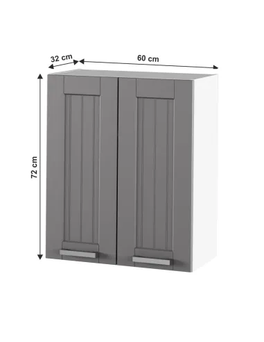 Dulap Superior (corp suspendat) JULIA TYP 6, hol/dormitor/birou, 60x72x32 cm, PAL melaminat/MDF folie | MobilaOK