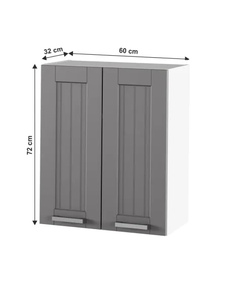 Dulap Superior (corp suspendat) JULIA TYP 6, hol/dormitor/birou, 60x72x32 cm, PAL melaminat/MDF folie | MobilaOK