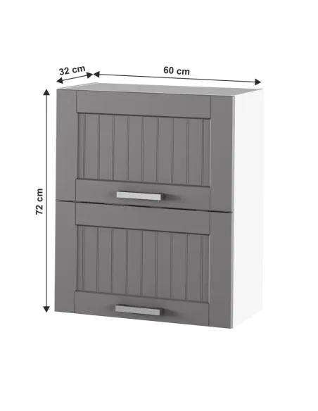 Dulap superior JULIA, bucătărie/hol, 60x72x32 cm, PAL melaminat/MDF folie | MobilaOK