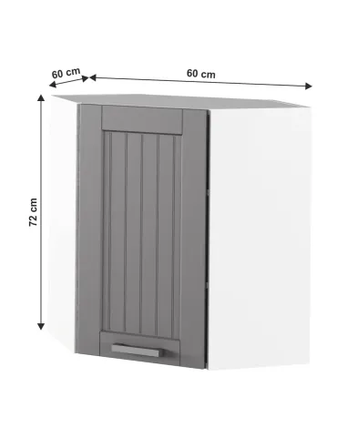 Dulap Superior, JULIA TYP 10, bucatarie/hol, 60x72x60 cm, PAL melaminat/MDF folie | MobilaOK