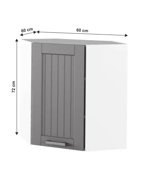 Dulap Superior, JULIA TYP 10, bucatarie/hol, 60x72x60 cm, PAL melaminat/MDF folie | MobilaOK