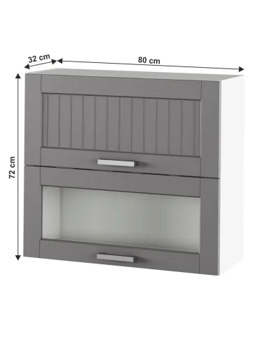Dulap Superior, JULIA, bucatarie, 80x72x32 cm, PAL melaminat/MDF folie | MobilaOK
