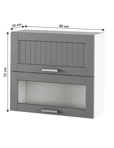 Dulap Superior, JULIA, bucatarie, 80x72x32 cm, PAL melaminat/MDF folie | MobilaOK