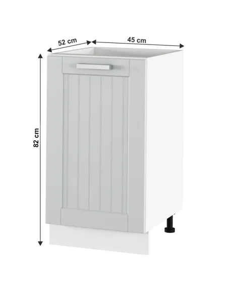Dulap inferior JULIA TYP 54 pentru bucătărie, 45x82x52 cm, PAL melaminat/MDF folie | MobilaOK