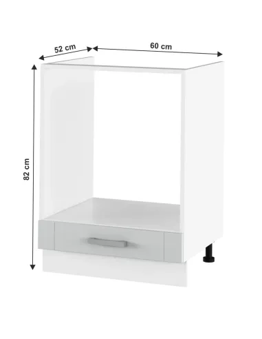 Dulap bucătărie JULIA TYP 58, 60x82x52 cm, PAL melaminat | MobilaOK
