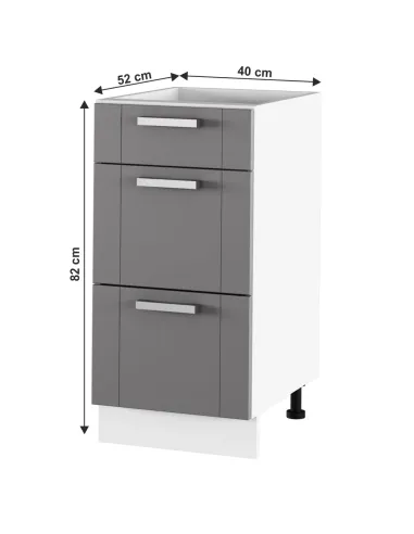 Dulap inferior JULIA, bucătărie/hol, 40x82x52 cm, PAL melaminat/MDF folie | MobilaOK