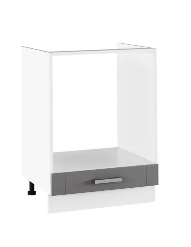 Dulap bucătărie JULIA TYP 58, gri închis/alb, 60x82x52 cm, PAL melaminat | MobilaOK