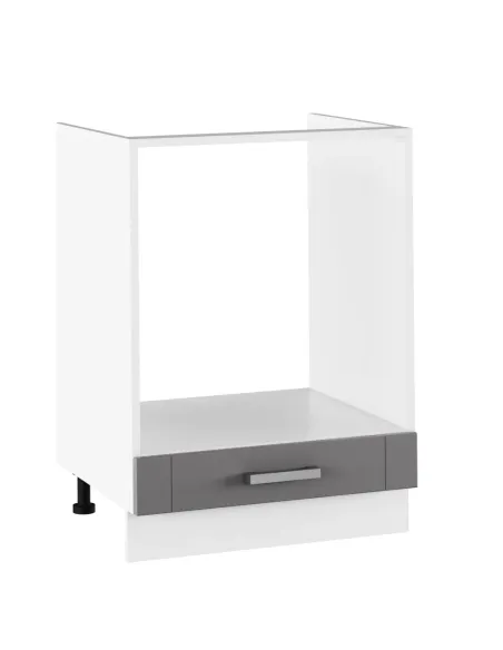 Dulap bucătărie JULIA TYP 58, gri închis/alb, 60x82x52 cm, PAL melaminat | MobilaOK