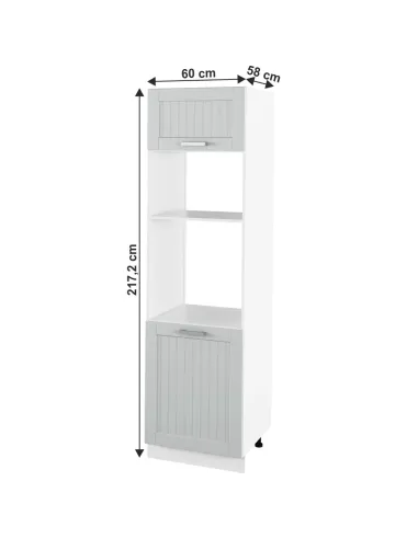 Dulap încorporat JULIA TYP 81, bucătărie, 60x217.2x58 cm, PAL melaminat/MDF folie | MobilaOK