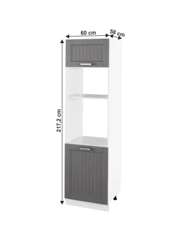 Dulap încorporat JULIA, bucătărie, 60x217.2x58 cm, PAL melaminat/MDF folie | MobilaOK