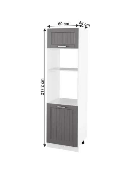 Dulap încorporat JULIA, bucătărie, 60x217.2x58 cm, PAL melaminat/MDF folie | MobilaOK