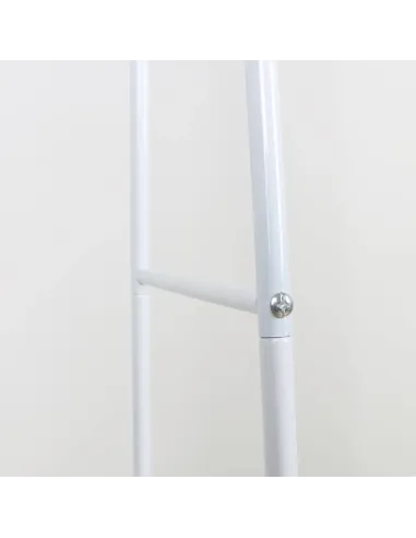 Cuier RETOR, cuier cu rafturi, alb, 60x35x160 cm, metal | MobilaOK