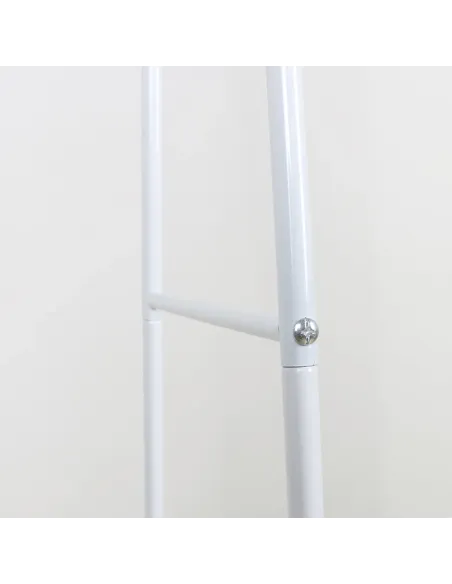Cuier RETOR, cuier cu rafturi, alb, 60x35x160 cm, metal | MobilaOK