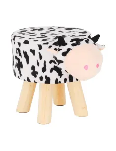 Taburet MOLLY, living, 47x28x31 cm, catifea Velvet, lemn masiv | MobilaOK
