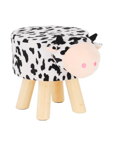 Taburet MOLLY, living, 47x28x31 cm, catifea Velvet, lemn masiv | MobilaOK