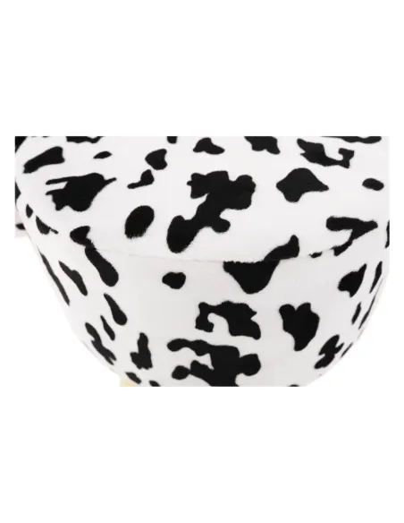 Taburet MOLLY, living, 47x28x31 cm, catifea Velvet, lemn masiv | MobilaOK