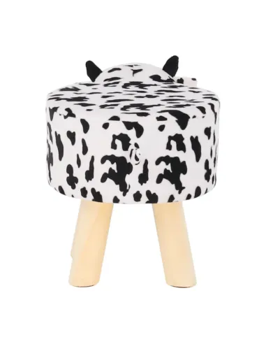 Taburet MOLLY, living, 47x28x31 cm, catifea Velvet, lemn masiv | MobilaOK