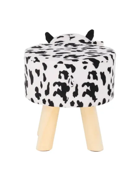 Taburet MOLLY, living, 47x28x31 cm, catifea Velvet, lemn masiv | MobilaOK