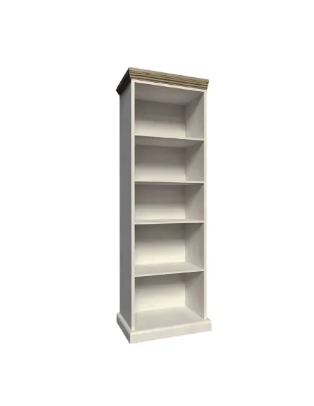 Etajeră, ROYAL RW, living/dormitor, 68x39x187 cm, PAL melaminat pin nordic/stejar sălbatic | MobilaOK