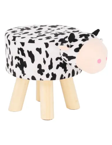 Taburet MOLLY, living, 47x28x31 cm, catifea Velvet, lemn masiv | MobilaOK