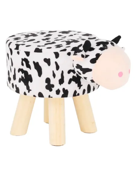 Taburet MOLLY, living, 47x28x31 cm, catifea Velvet, lemn masiv | MobilaOK