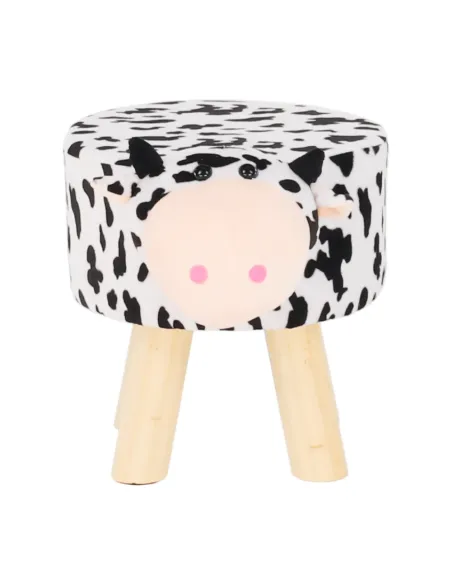 Taburet MOLLY, living, 47x28x31 cm, catifea Velvet, lemn masiv | MobilaOK
