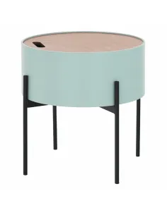 Taburet MOSAI, living/bucătărie, 38x38.5x38 cm, MDF/metal, capac detaşabil | MobilaOK