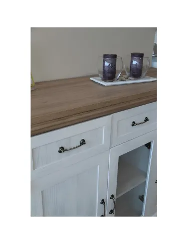 Etajeră, ROYAL RW, living/dormitor, 68x39x187 cm, PAL melaminat pin nordic/stejar sălbatic | MobilaOK