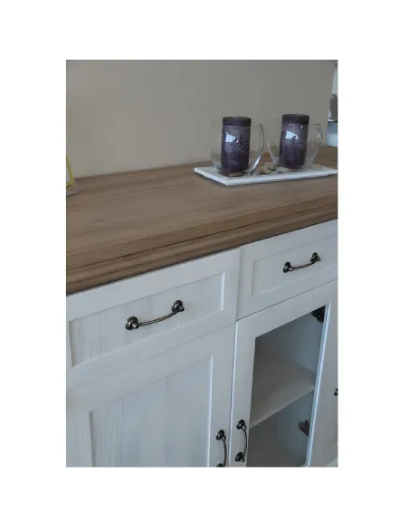 Etajeră, ROYAL RW, living/dormitor, 68x39x187 cm, PAL melaminat pin nordic/stejar sălbatic | MobilaOK