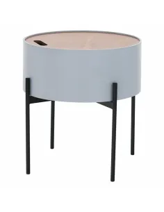 Taburet MOSAI, hol/dormitor/baie, 38x38.5x38 cm, MDF/Metal | MobilaOK