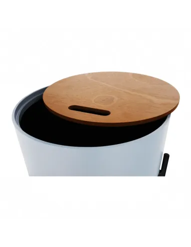 Taburet MOSAI, hol/dormitor/baie, 38x38.5x38 cm, MDF/Metal | MobilaOK