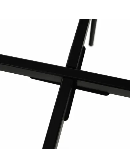 Taburet MOSAI, hol/dormitor/baie, 38x38.5x38 cm, MDF/Metal | MobilaOK
