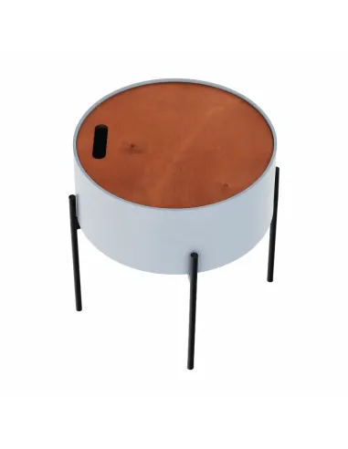 Taburet MOSAI, hol/dormitor/baie, 38x38.5x38 cm, MDF/Metal | MobilaOK