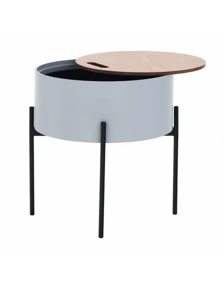 Taburet MOSAI, hol/dormitor/baie, 38x38.5x38 cm, MDF/Metal | MobilaOK