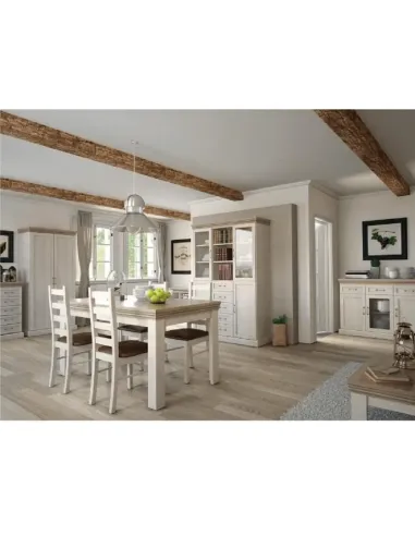 Masă extensibilă ROYAL ST pentru dining, 160-203x90 cm, PAL cu finisaj pin/stejar | MobilaOK