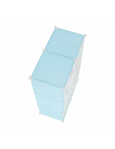 Dulap EDRIN pentru copii, 75x37x111 cm, metal și plastic | MobilaOK