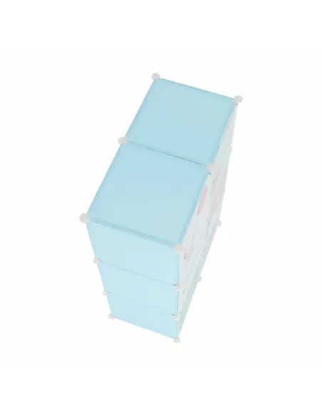 Dulap EDRIN pentru copii, 75x37x111 cm, metal și plastic | MobilaOK